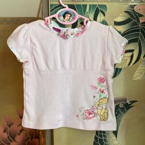 Y2K Disney Winnie The Pooh pink cotton T-shirt sz 5t
